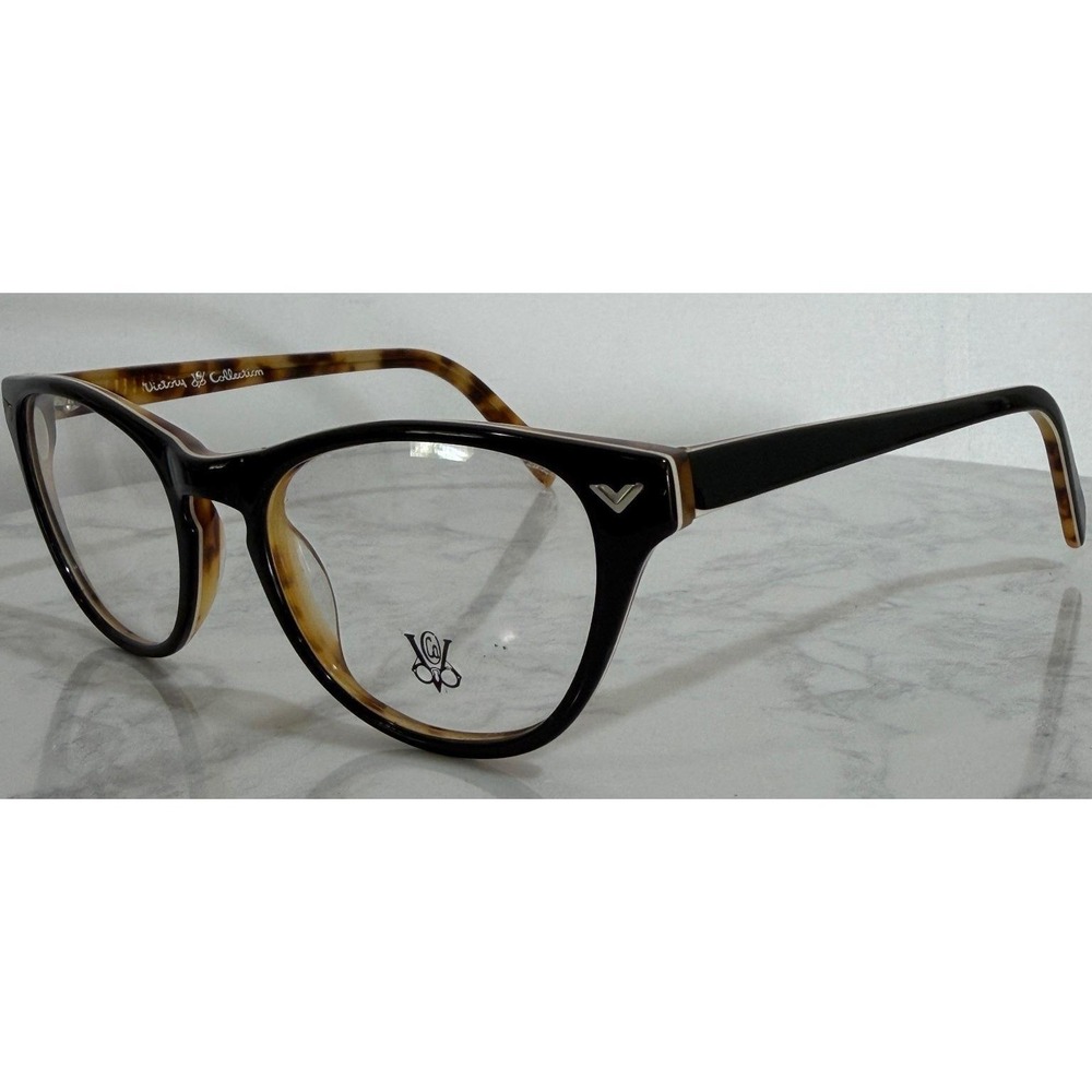 Victory Collection EL RIA VC603 Eyeglass Frames Black Tortoise Cat Eye